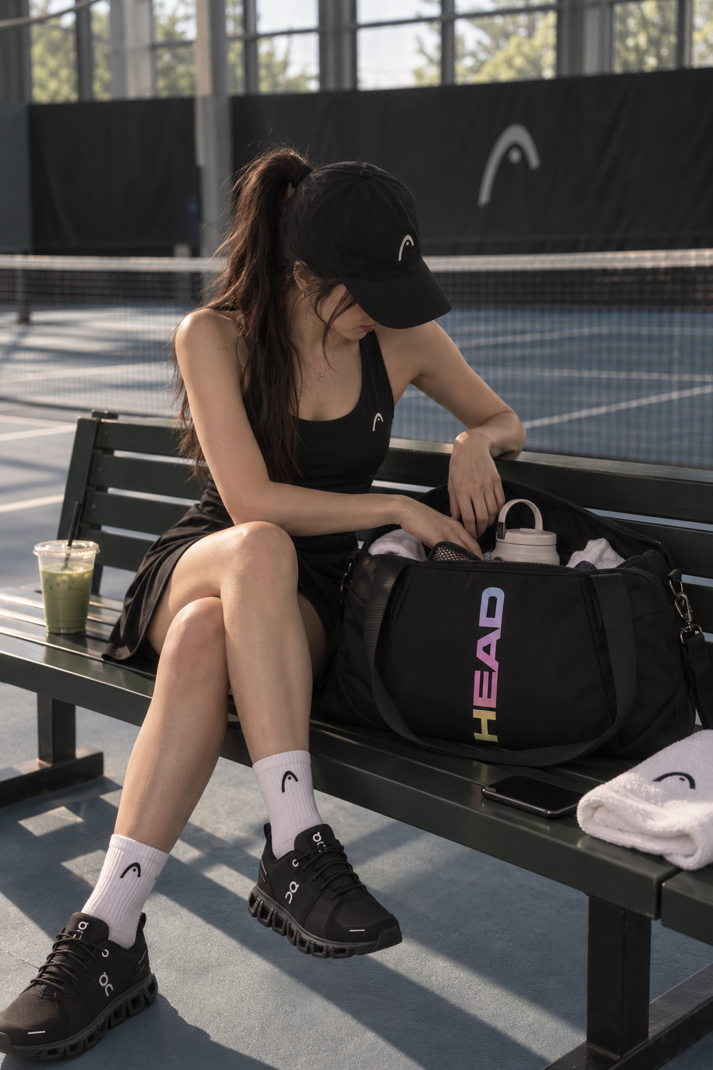 HEAD Gym Bag Dry/Wet Separation Unisex in Black